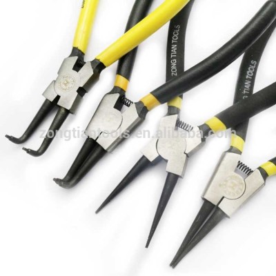 carbon steel circlip plier mini flat needle nose plier